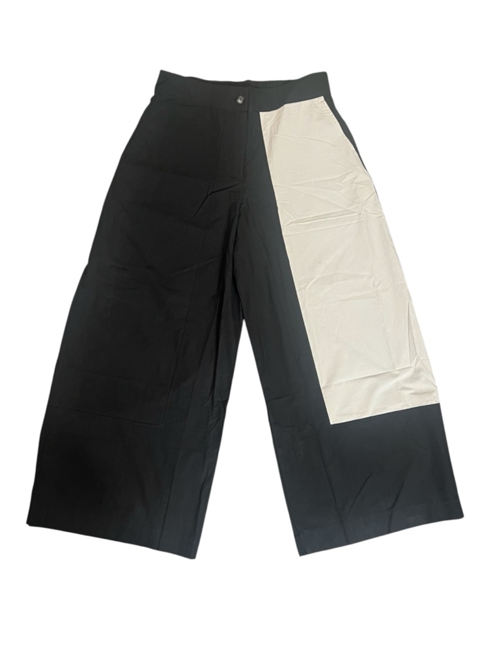 Alembika Urban Zen Colorblock Crop Pants Black Stone NWT Size 3 | US 10-12 FLAW - Picture 4 of 12